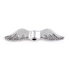 Ozdobný díl křídla 5x24 mm (Balení 10 ks, Varianta platina s patinou)