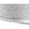 Šňůra kroucená s lurexem Ø3 mm (Balení 20 m, Varianta 2 stříbrná)