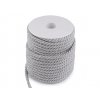 Kroucená šňůra dvoubarevná Ø6 mm macrame (Balení 25 m, Varianta 2 (C11) šedá)