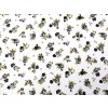 Bavlněná látka / plátno růže (Balení 1 m, Varianta 2 (6) bílá šedá)