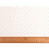 Mušelín / dvojitá gázovina puntíky (Balení 1 m, Varianta Off White)