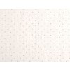 Mušelín / dvojitá gázovina puntíky (Balení 1 m, Varianta Off White)