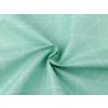 Kočárkovina 600D geometrický vzor s PVC úpravou (Balení 1 m, Varianta mint)