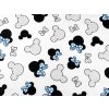 Bavlněná látka / plátno Mickey / Minnie Mouse (Balení 1 m, Varianta 2 (131) bílá červená)