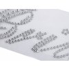 Hot-fix nažehlovací kamínková aplikace na textil Bride (Balení 1 ks, Varianta crystal)