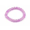 Náramek pružný ze skleněných korálků (Balení 1 ks, Varianta 2 růžová nejsv. transparent)