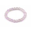 Náramek pružný ze skleněných korálků (Balení 1 ks, Varianta 2 růžová nejsv. transparent)
