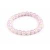 Náramek pružný ze skleněných korálků (Balení 1 ks, Varianta 2 růžová nejsv. transparent)