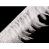 Prýmek - kohoutí peří 7-11 cm (Balení 1 m, Varianta 2 pudrová)