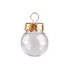Baňka k dozdobení Ø4 cm (Balení 10 ks, Varianta 1 transparent stříbrná)