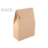 Papírová krabice s průhledem (Balení 1 ks, Varianta hnědá přírodní)
