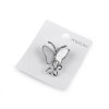 Brož s broušenými kamínky motýli (Balení 1 ks, Varianta 1 stříbrná)