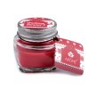 Malá vonná svíčka ve skle s jmenovkou 28 g (Balení 1 ks, Varianta 21 (Cranbery Caramel) červená světlá)