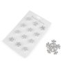 Brož s broušenými kamínky vločka (Balení 1 ks, Varianta crystal stříbrná)