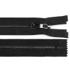 Kovový zip No 5 délka 20 cm s ozdobným jezdcem (Balení 1 ks, Varianta 1 černá stříbrná)