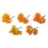 Umělé listy na drátku 10 ks (Balení 1 svaz., Varianta 1 oranžovožlutá)