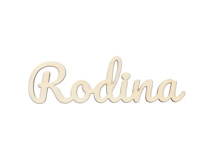 Rodina nápis