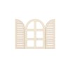 Okenice obloukové 2 ks prořezané