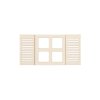 Okenice čtvercové 2 ks prořezané