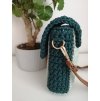 Háčkovaná crossbody kabelka - zelená