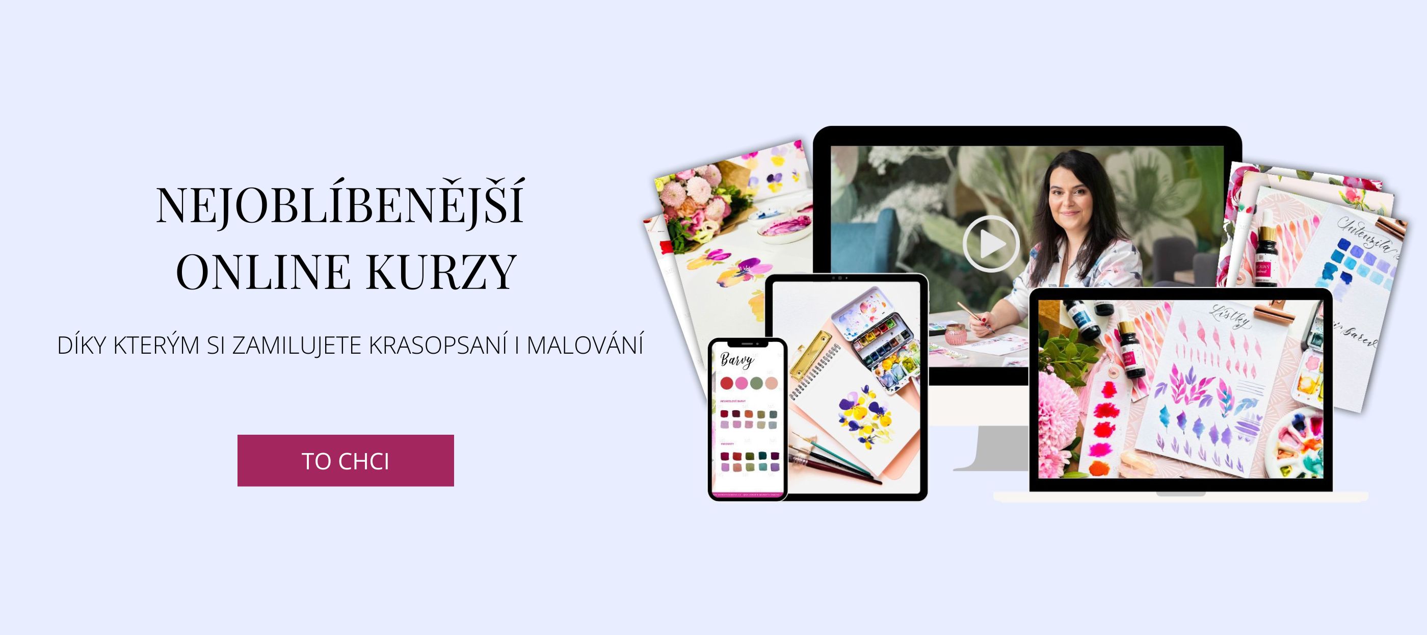 Krása psaní a malování nově i na e-shopu