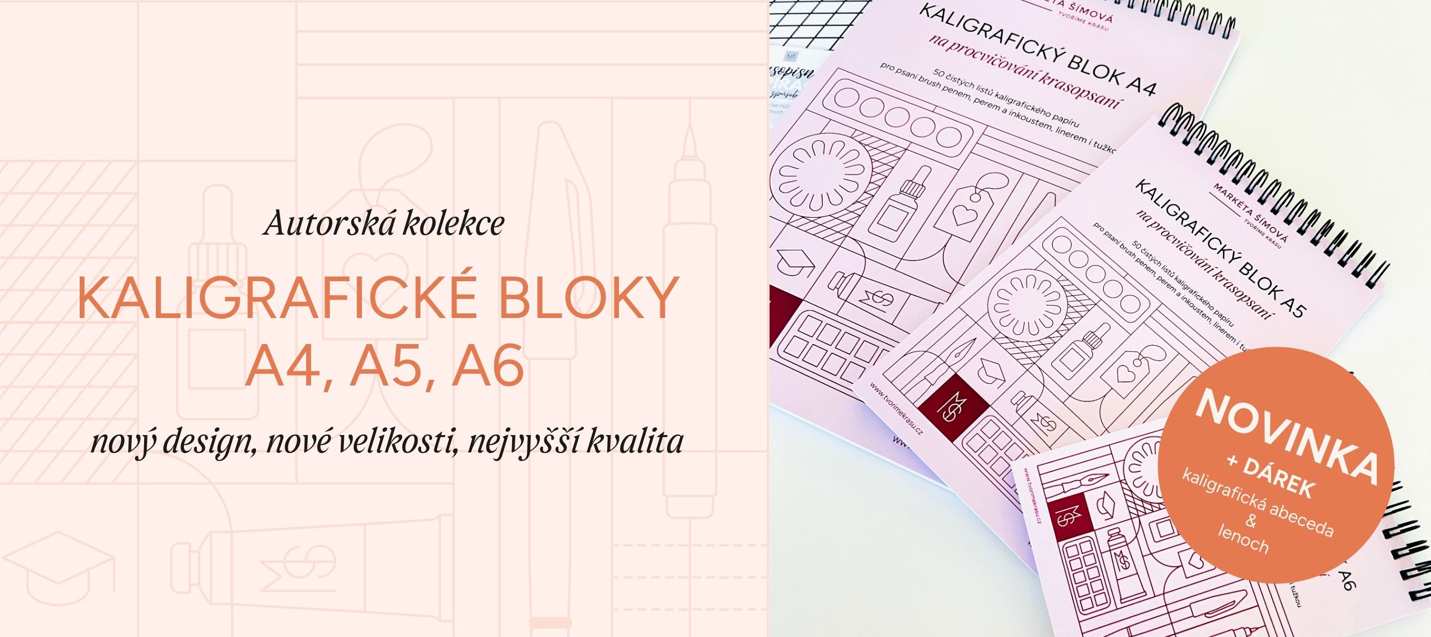 Kaligrafický blok A4 - brožura