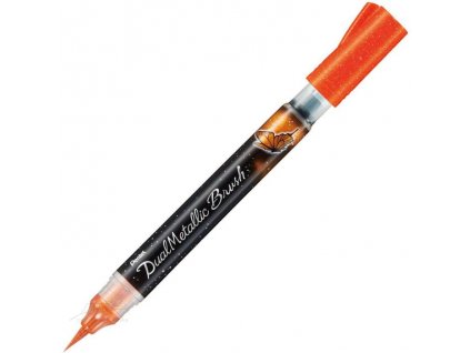 brushpen-pentel-dual-metallic-brush-orange-metallic-yellow-xgfh-dfx-oranzova-metalicka-zluta-tvorimekrasu