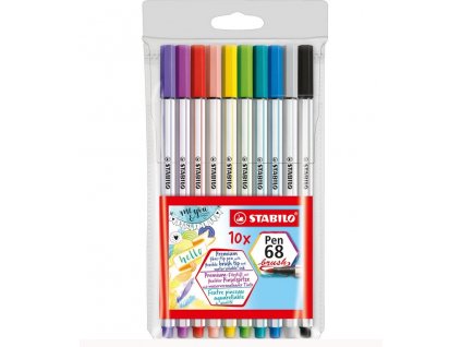 Brush pen Stabilo Pen 68 sada 10 barev 568/10-11