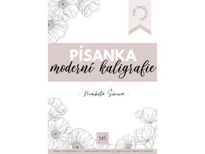 Písanka Moderní kaligrafie mini brushpen 2024
