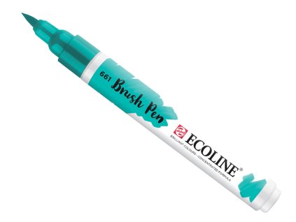 Ecoline Brush Pen 661 Turquoise Green tvorime krasu cz marketa simova