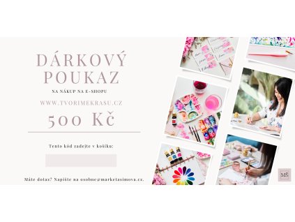 Dárkový poukaz Tvoříme krásu