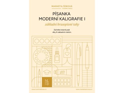 Písanka moderní kaligrafie I - brožura