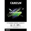 Akvarelový skicák A4 černý Canson Graduate Mix-Med Black 240 g