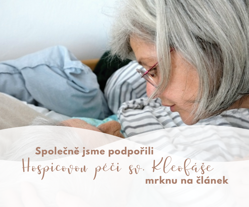 Pošli kousek štěstí dál, tentokrát putovalo do Hospicové péče sv. Kleofáše v Třeboni