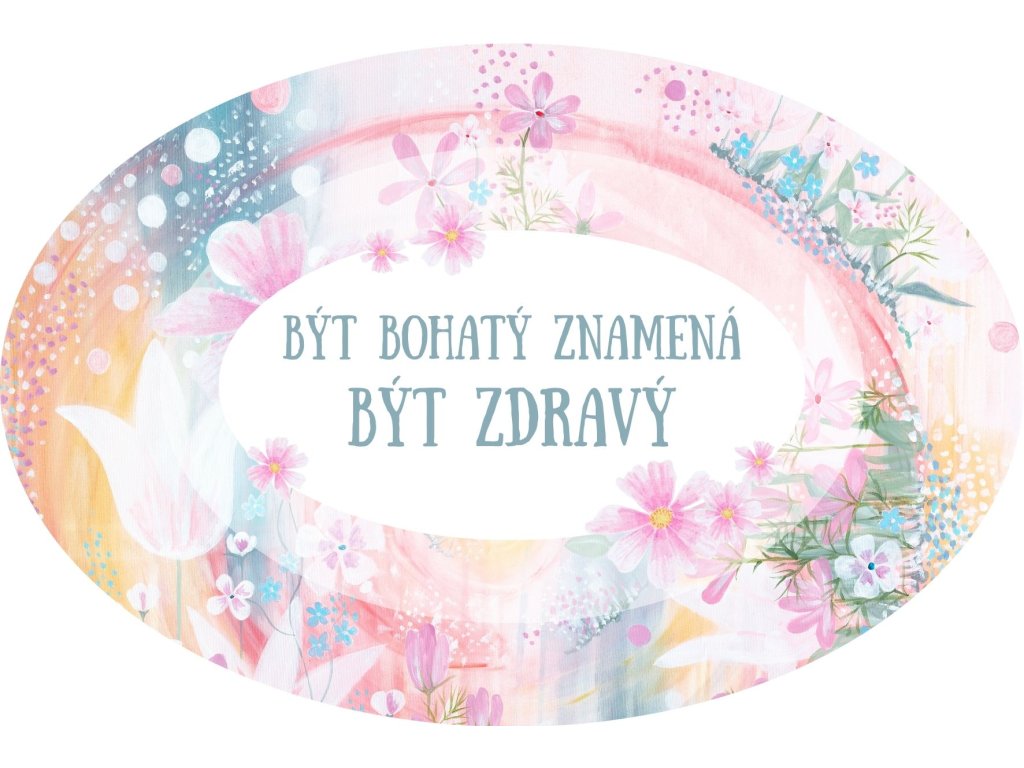 Cedulka Být Bohatý velikost S - 11 různých harmonizačních motivů