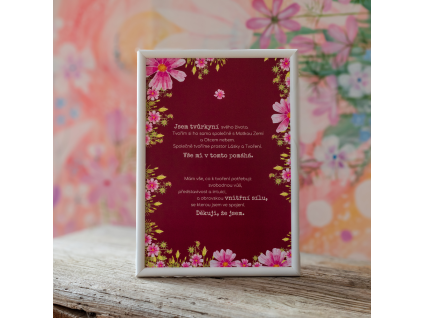 AUTORSKÝ RÁMEČEK - BÍLÝ - 21x30cm