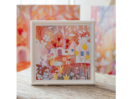 AUTORSKÝ RÁMEČEK - BÍLÝ - 23x23cm