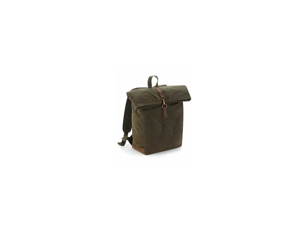 Batoh na sponu Heritage Canvas – olivově zelený / olive green (Barva olivově zelený / olive green)