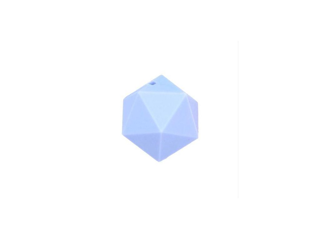 Silikonové korálky OCTAGON 20mm (1ks) - serenity
