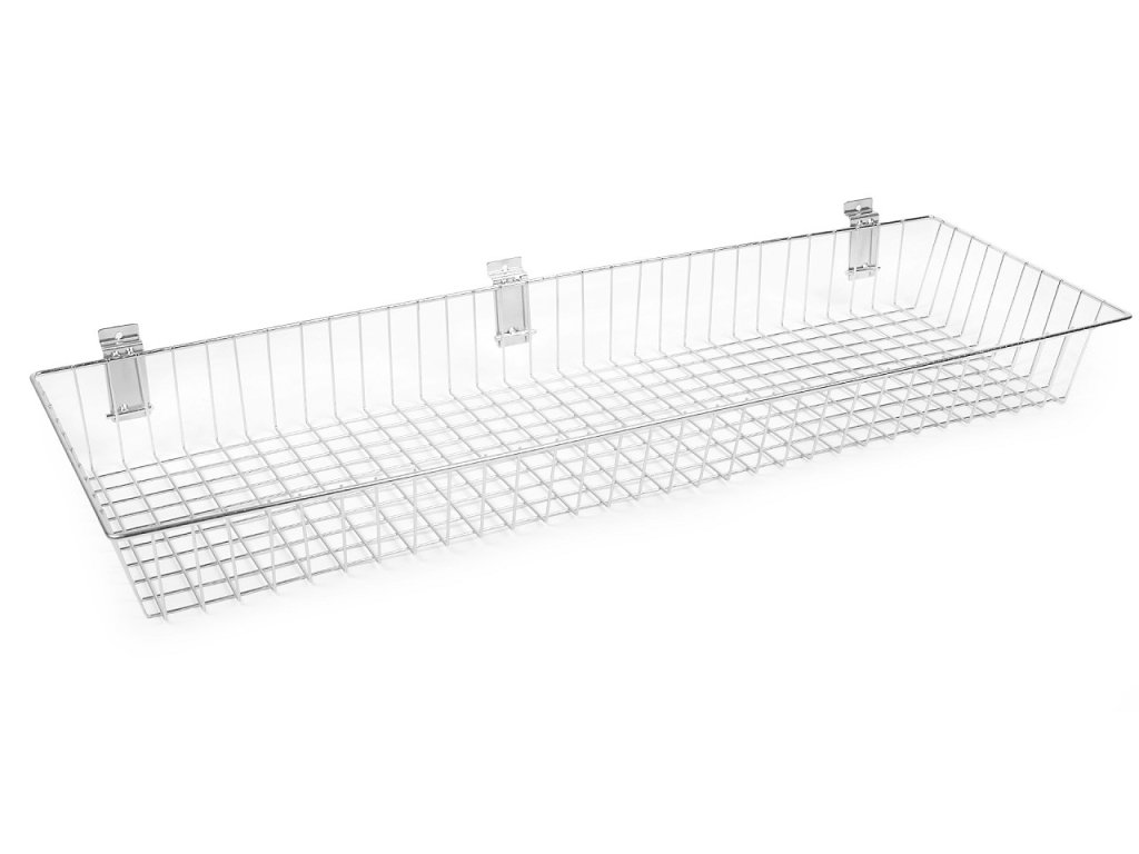 Košík kovový k zavěšení (Balení 1 ks, Varianta platina)