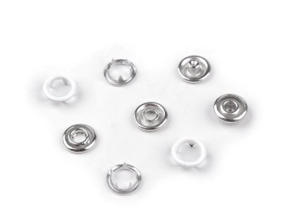 Roland Baby Ø10 mm na slabé látky, barevný lak (Balení 50 sada, Varianta 1 bílá)