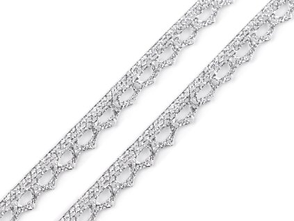 Prýmek / krajka s lurexem šíře 10 mm (Balení 18 m, Varianta 1 zlatá)