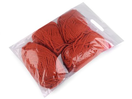 Zbytková příze silnější akryl / bez výběru barev 400 g (Balení 1 sáček, Varianta náhodná barva)