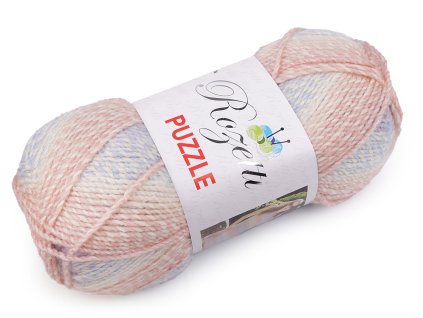 Pletací příze Rozetti Puzzle 200 g (Balení 1 ks, Varianta 1 (06) pudrová)