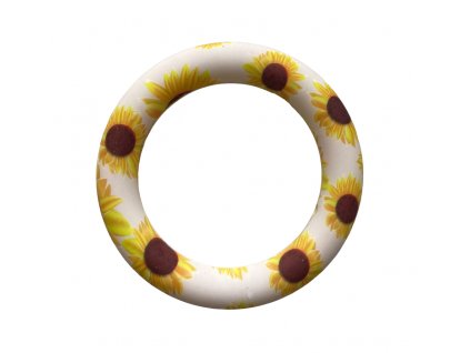 Silikonový kroužek 65mm (1ks) - creme sunflower