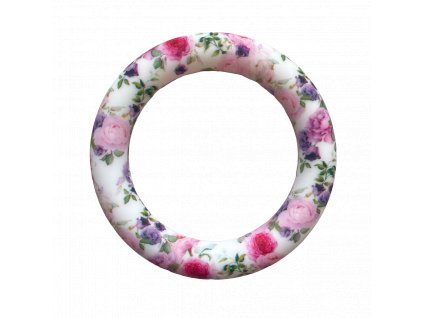 Silikonový kroužek 65mm (1ks) - roses