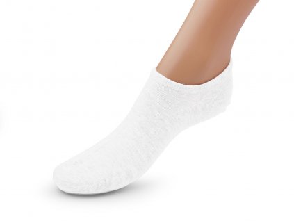 Bavlněné ponožky do tenisek unisex (Balení 1 pár, Varianta 1 bílá)