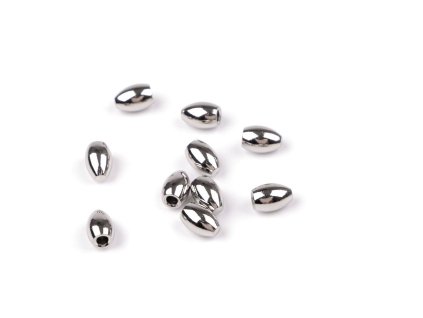 Koncovka z nerezové oceli na šňůrku 5x7 mm (Balení 10 ks, Varianta platina)