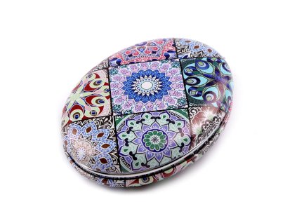 Kosmetické zrcátko mandala (Balení 1 ks, Varianta 1 mint)