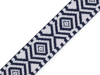 Oboustranný popruh šíře 38 mm (Balení 1 m, Varianta 1 modrá tmavá)